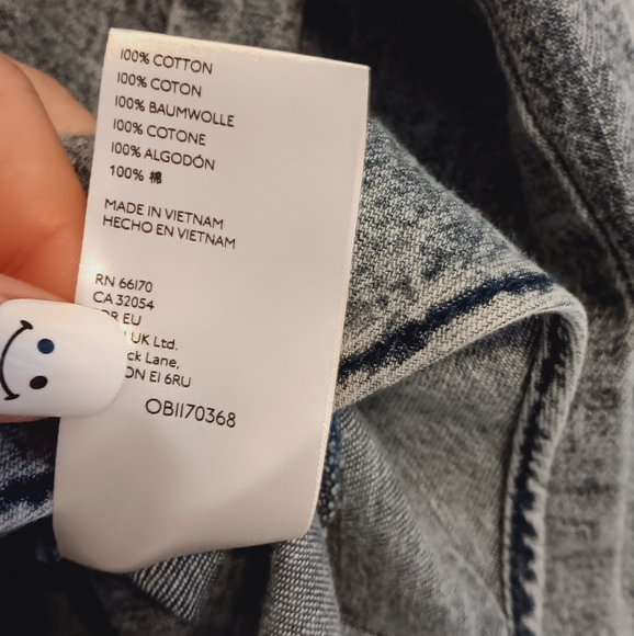 Free People Blue Button Down Shirt - Picture 13 of 16